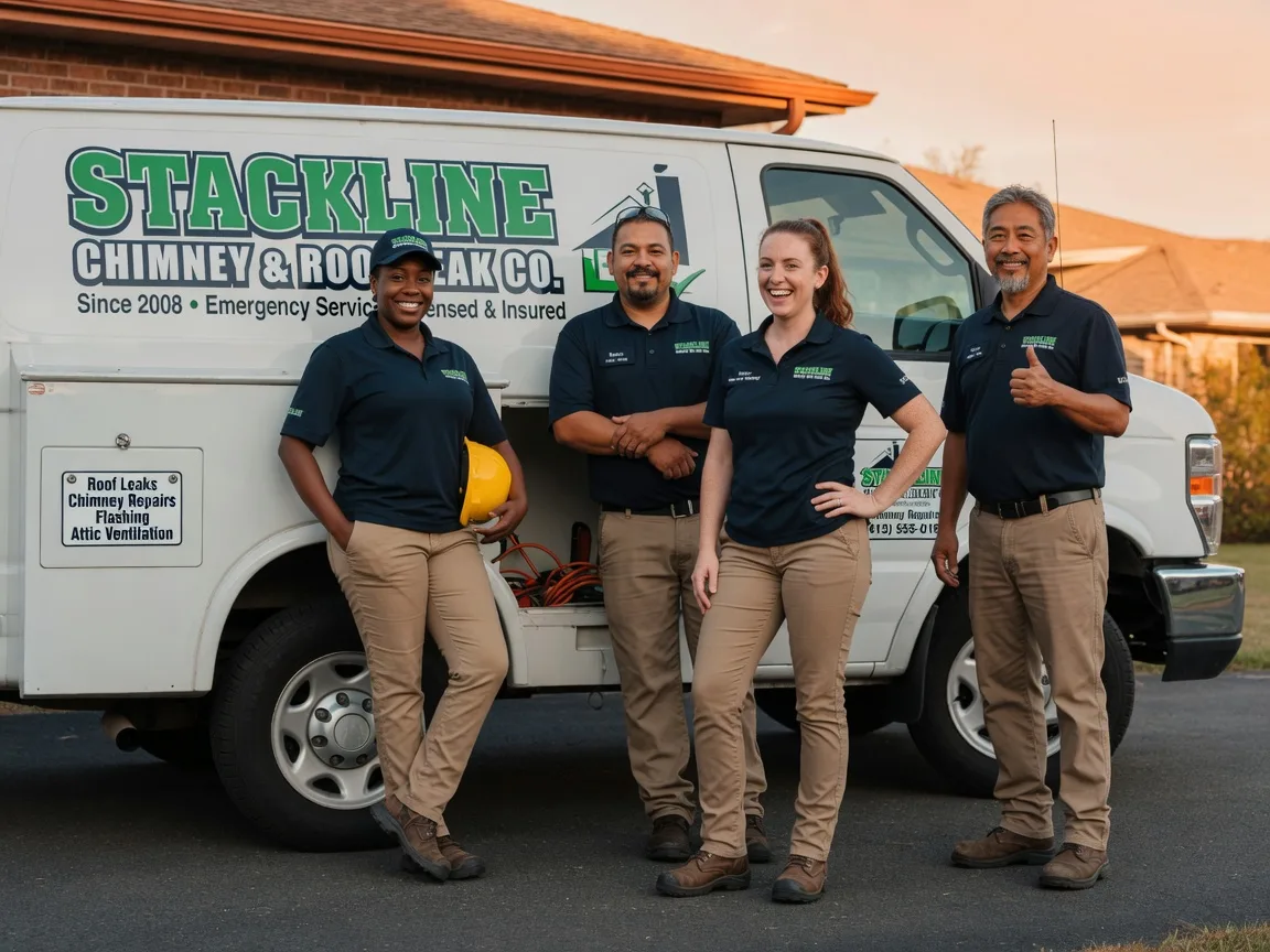 Chimney flashing repair company in Harleton, TX